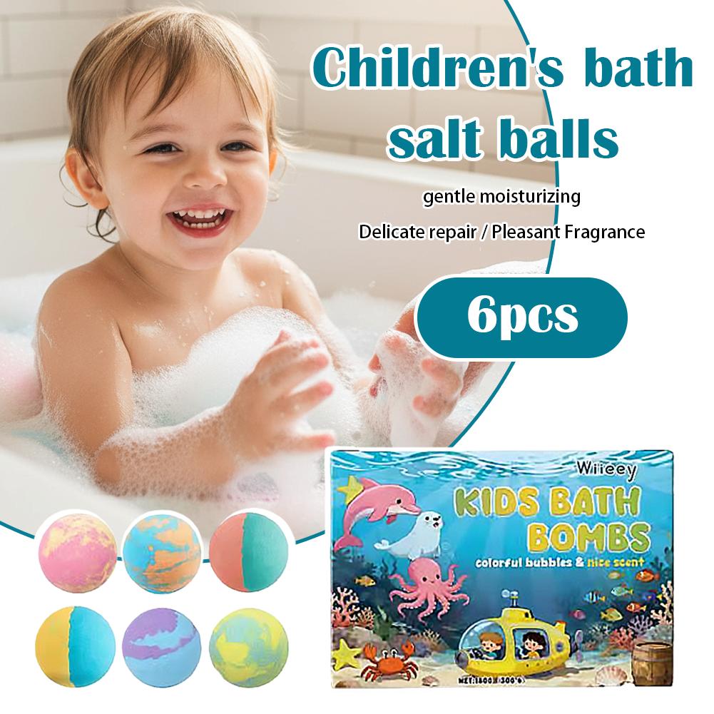 6Pcs Kids Bubble Bath Bombs Se - Bath Salts 评论和价格