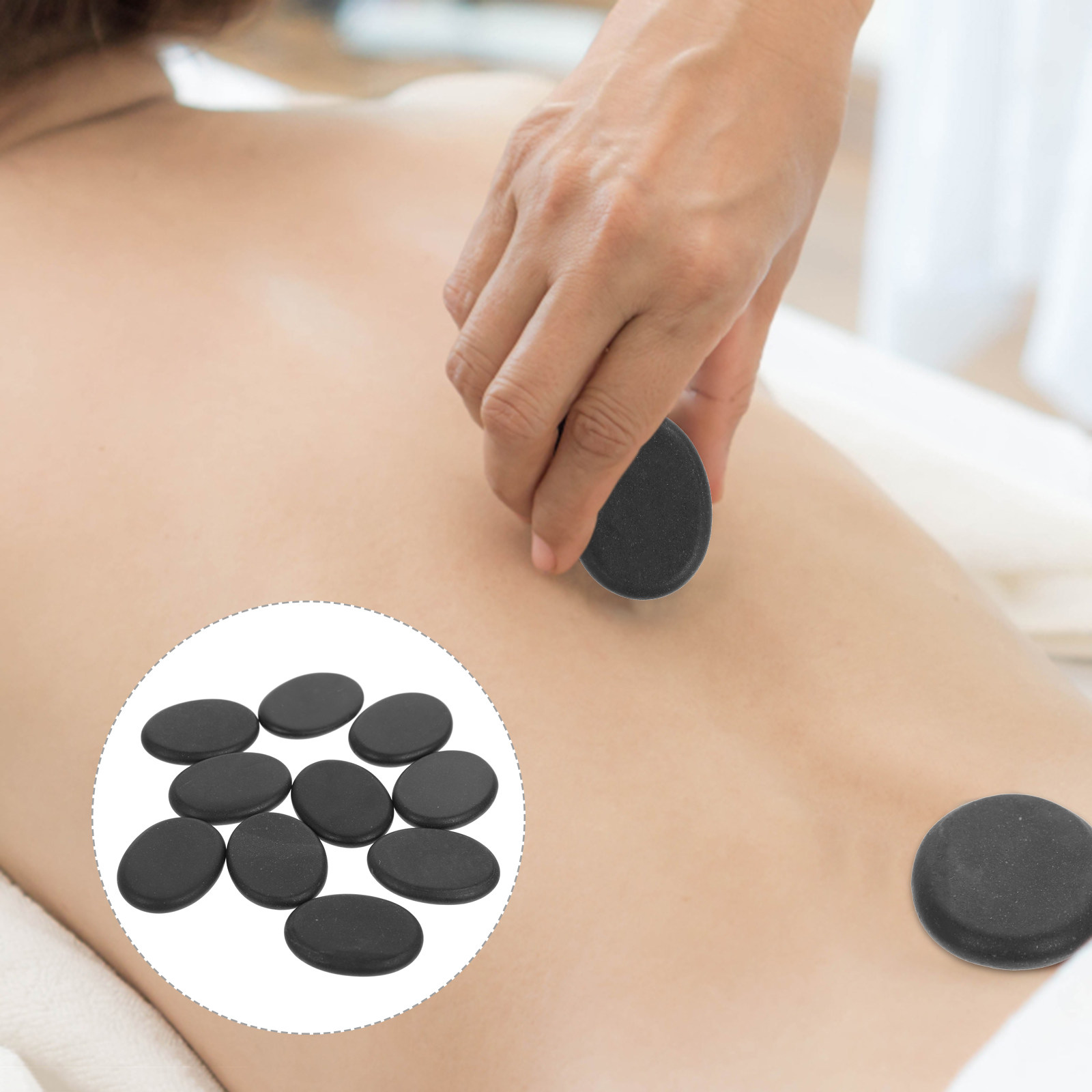 10Pcs Volcanic Hot Stones Natu - Foot Spa 评论和价格