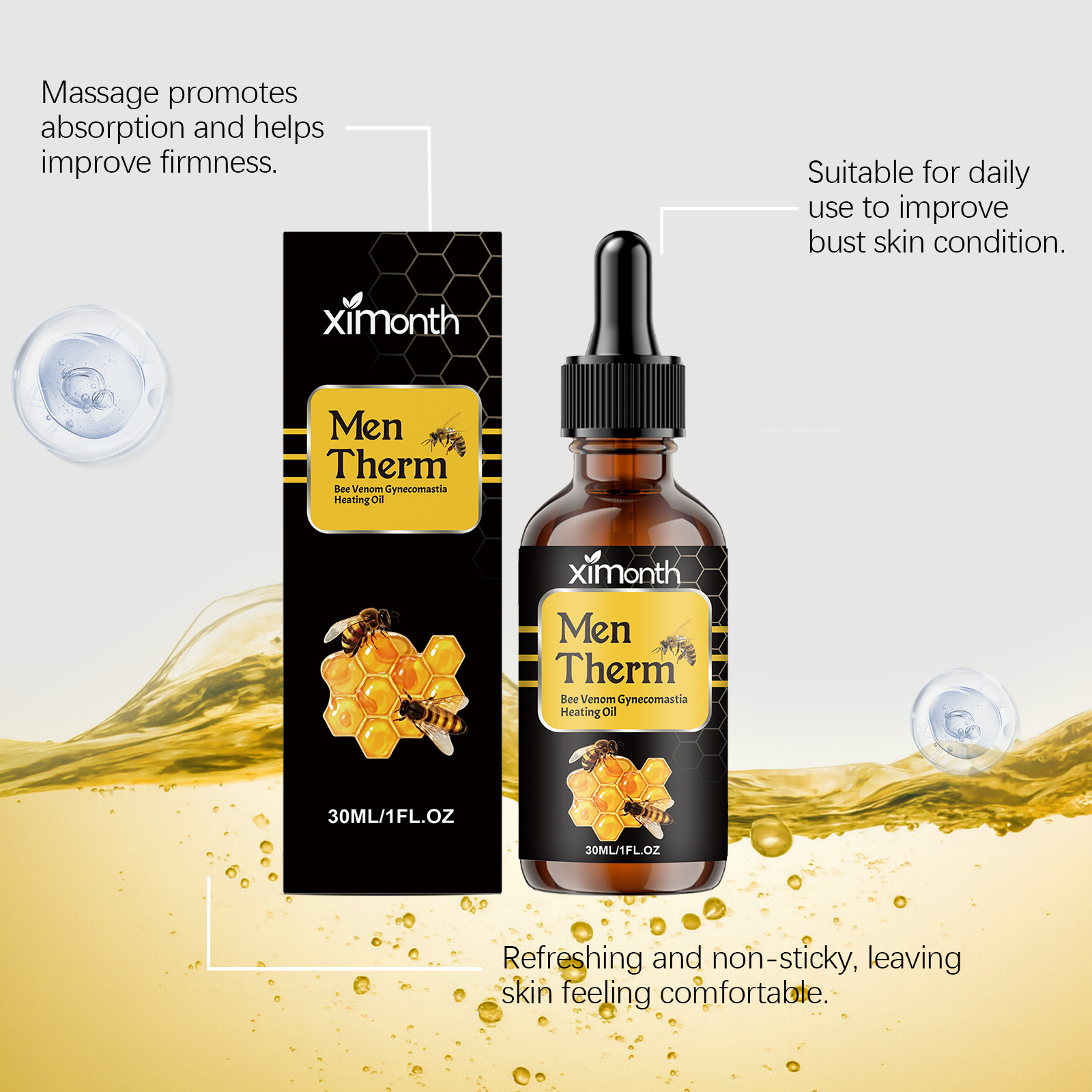 30ml Men's Chest Shaping Serum - Body Oil 评论和价格